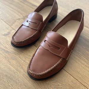 Classic Brown Cole Haan Penny Leather Loafers